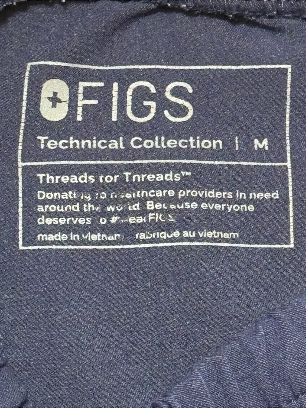 Figs Navy Track Jogger with Contrast Drawstring - Picture 6 of 14